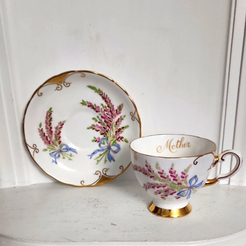 Mother" Tuscan Fine English Bone China Tea Cup and Saucer Made In England